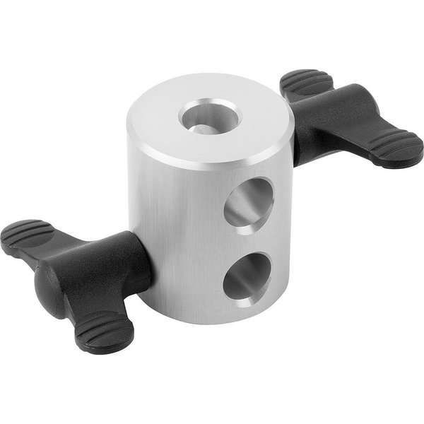 Kipp Multi-Connector Size:3 Aluminum, Comp:Thermoplastic, D=12 K0135.03